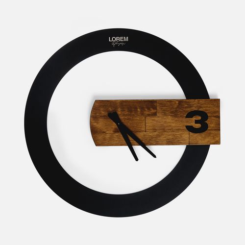 Часы TimeLord, черные с коричневым