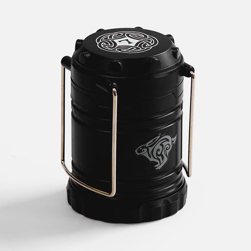 Кемпинговый фонарь с имитацией пламени Lindau Flame, черный