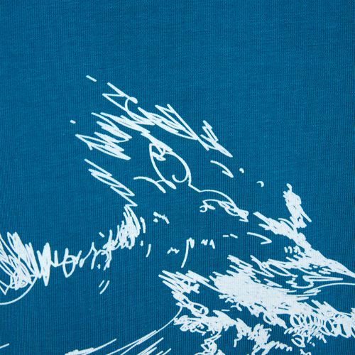 Футболка унисекс оверсайз Crosstown, бирюзовая (морская волна)