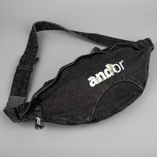 Поясная сумка W6, черная