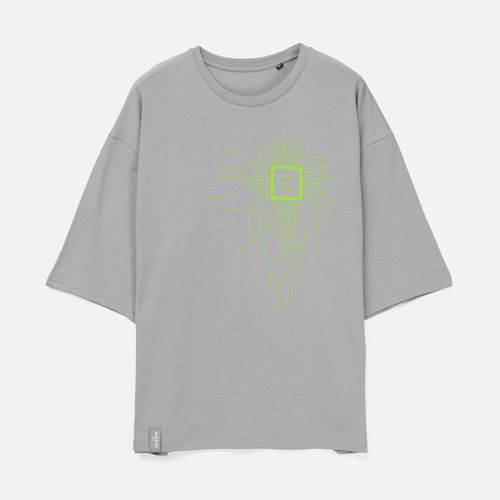 Футболка унисекс оверсайз Street Vibes, синяя (лавандовая)