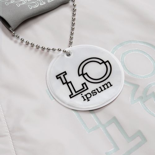 Светоотражатель Spare Care, круг, серебристый