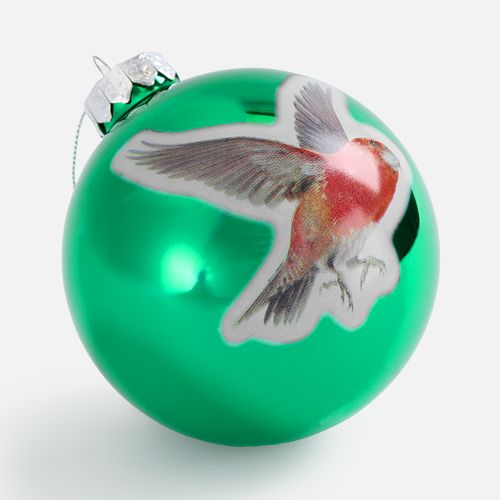 Елочный шар Finery Gloss, 8 см, глянцевый зеленый