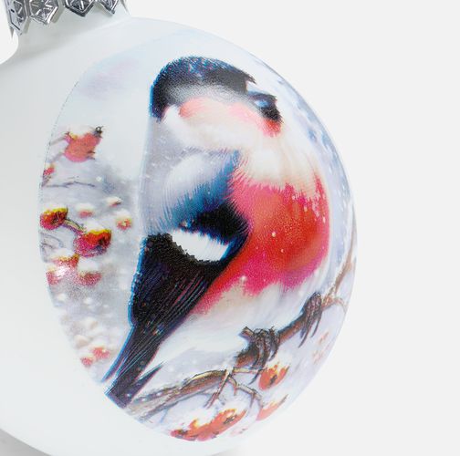 Елочный шар Finery Matt, 10 см, матовый белый