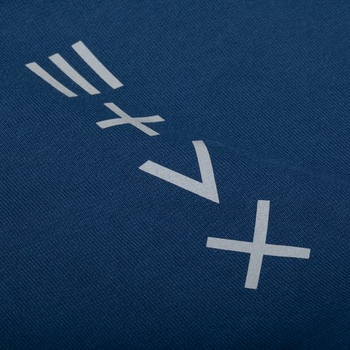 Футболка оверсайз с двойным рукавом Kosmos, темно-синяя