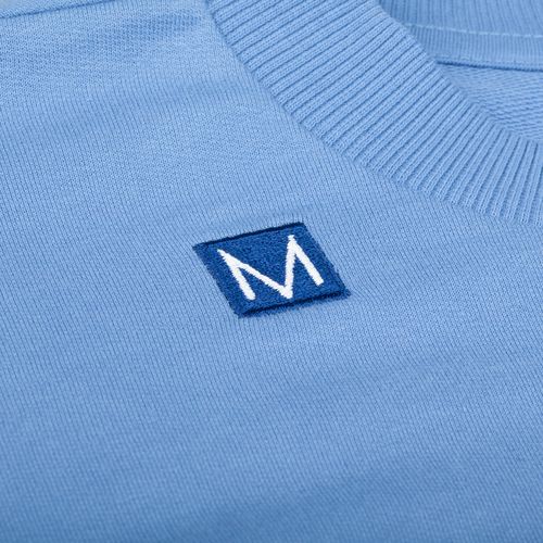 Футболка оверсайз с двойным рукавом Kosmos, синяя