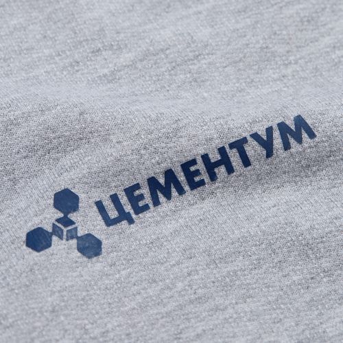 Толстовка на молнии с капюшоном Siverga 2.0, серый меланж