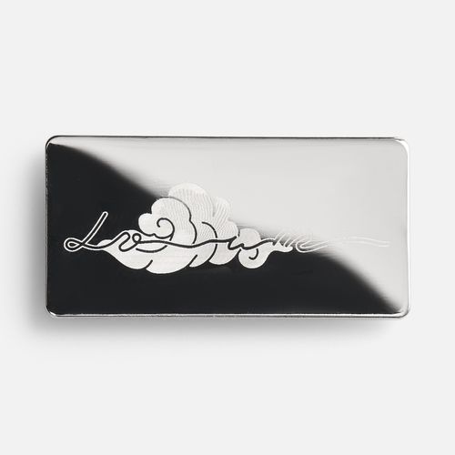 Значок Magnet Matto, серебристый глянцевый