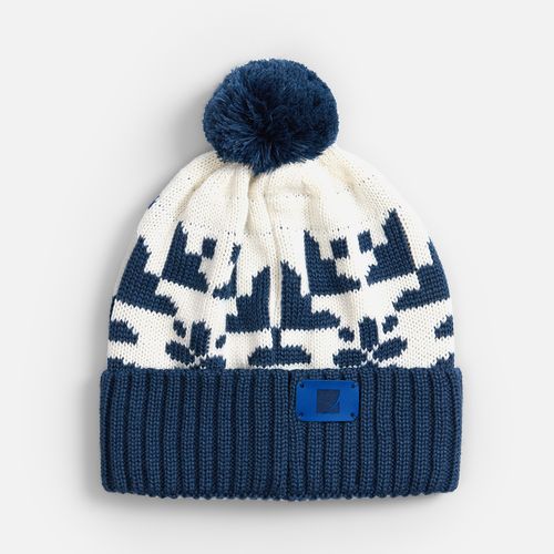 Шапка Wintertude, синяя с белым