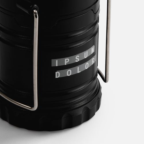 Кемпинговый фонарь с имитацией пламени Lindau Flame, черный