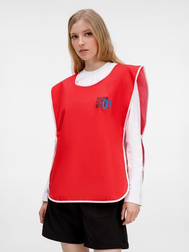 Манишка Member, красная с белым