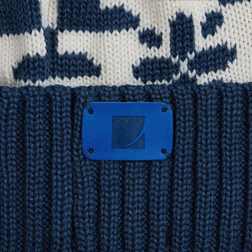 Шапка Wintertude, синяя с белым