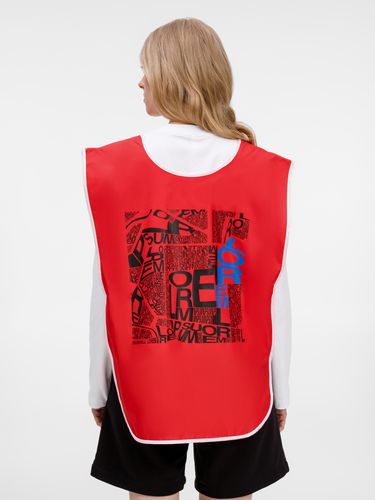 Манишка Member, красная с белым