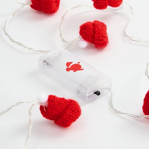 Гирлянда Cosy Poms, красная