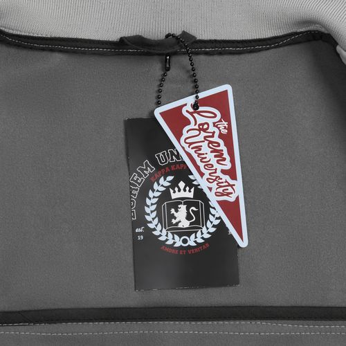 Бомбер из искусственной кожи Univer, серый