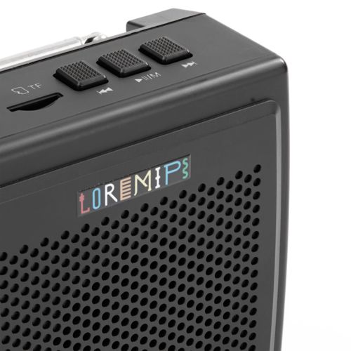 Bluetooth-колонка с радио Comradio, черная