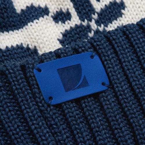 Шапка Wintertude, синяя с белым