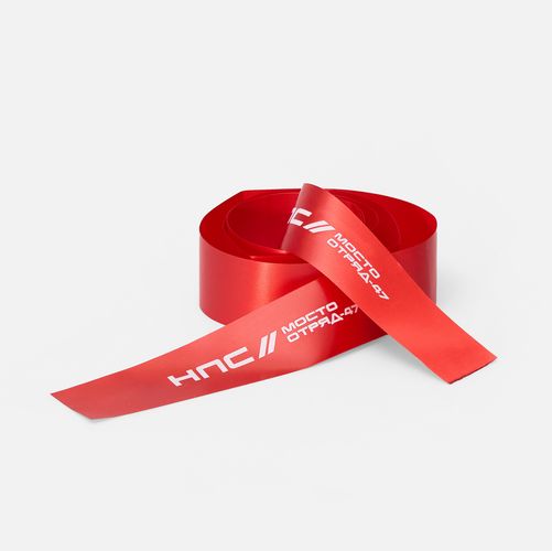 Лента сатиновая Satin 35 L, красная, 140 см