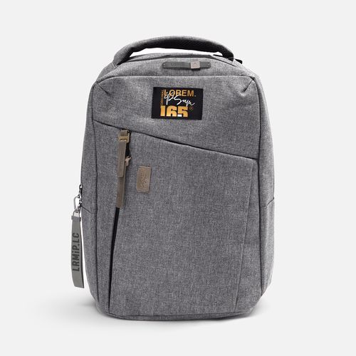 Лейбл кожаный Gimel, S, серый