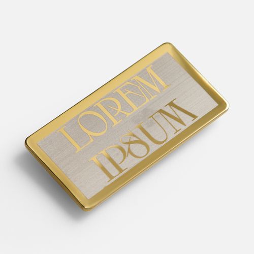 Значок Magnet Matto, золотистый глянцевый