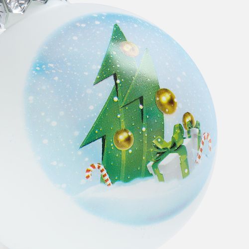 Елочный шар Finery Matt, 8 см, матовый белый