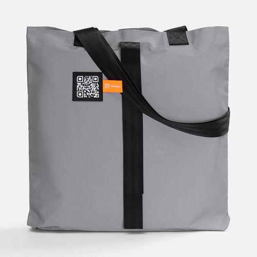 Шопер Manifest из светоотражающей ткани, серый