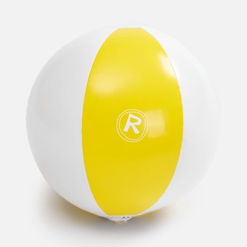 Надувной пляжный мяч Cruise, желтый с белым