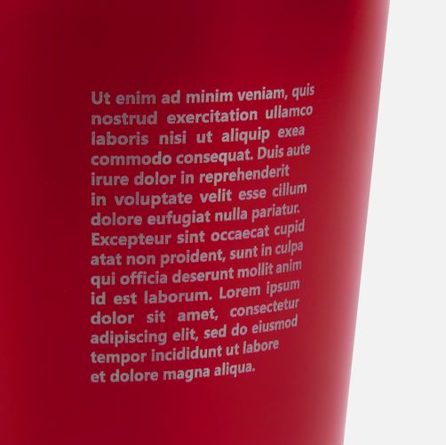 Термостакан с двумя поильниками Duetta, красный