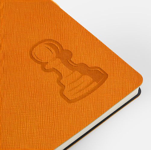 Ежедневник Lungo, недатированный, оранжевый