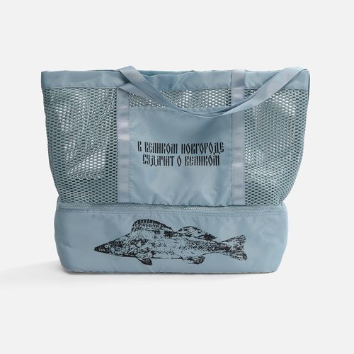 Шопер с термоотделением Verkko, серо-голубой