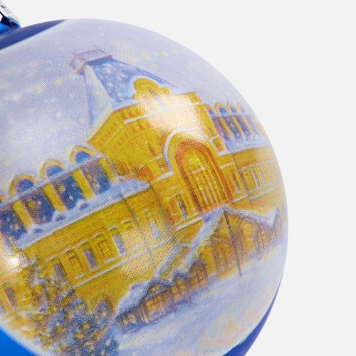 Елочный шар Finery Matt, 8 см, матовый синий