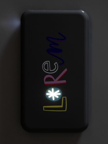 Аккумулятор Uniscend Starry с подсветкой, 5000 мАч, темно-серый