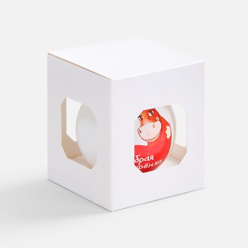 Елочный шар Finery Matt, 8 см, матовый белый