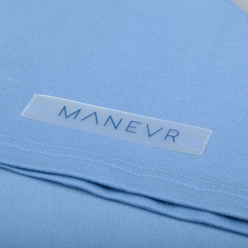 Футболка оверсайз с двойным рукавом Kosmos, синяя