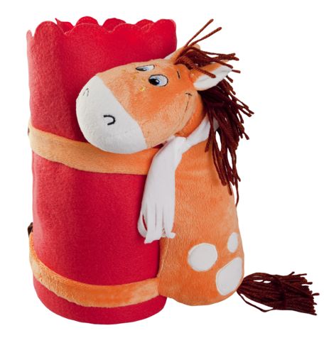 Игрушка «Конь» с красным пледом