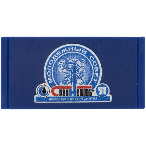 Лейбл из ПВХ Dzeta, S, синий