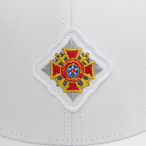 Бейсболка Spiker, белая с темно-синим