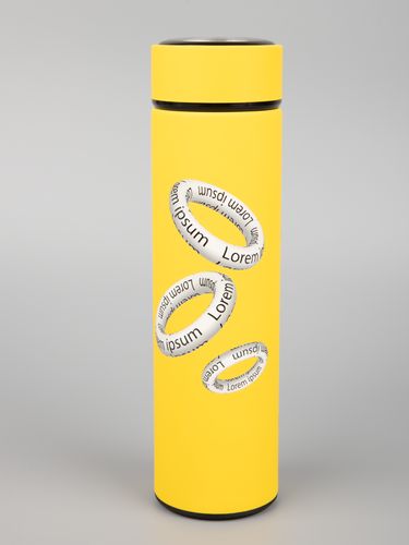 Термос с ситечком Percola, желтый