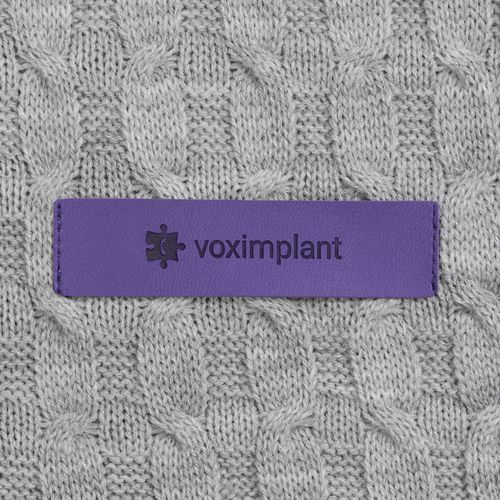 Плед Braidera, серебристо-серый меланж