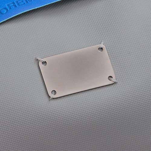 Шильдик металлический Furo, серый металлик