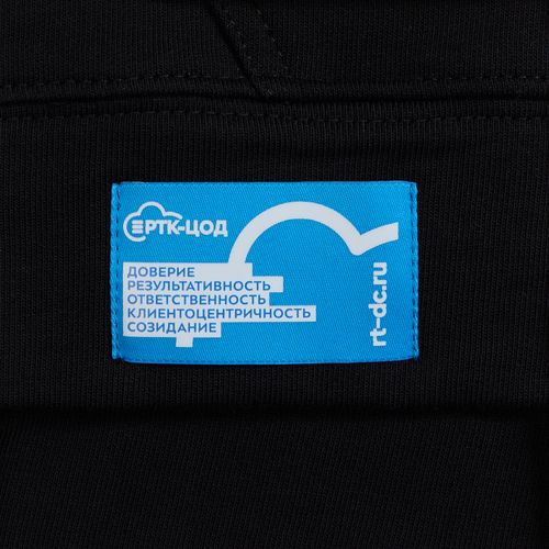 Худи оверсайз унисекс Outshine, черное