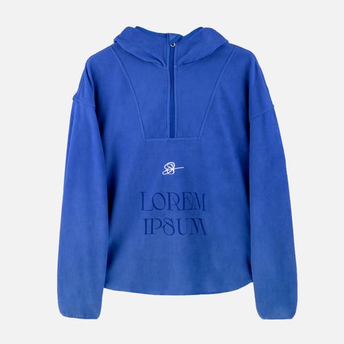 Анорак флисовый унисекс Fliska, ярко-синий