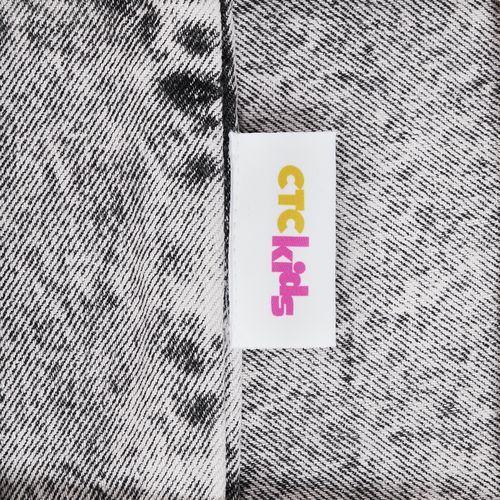 Лейбл тканевый Epsilon, L, белый