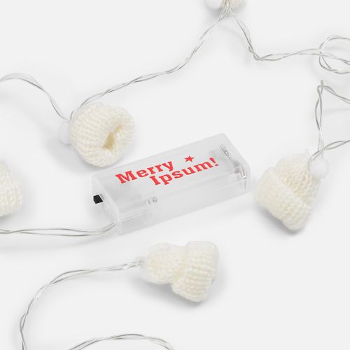 Гирлянда Cosy Poms, белая