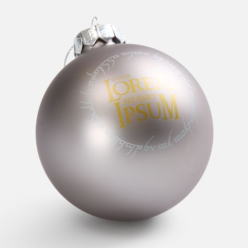 Елочный шар Finery Matt, 8 см, матовый серебристый