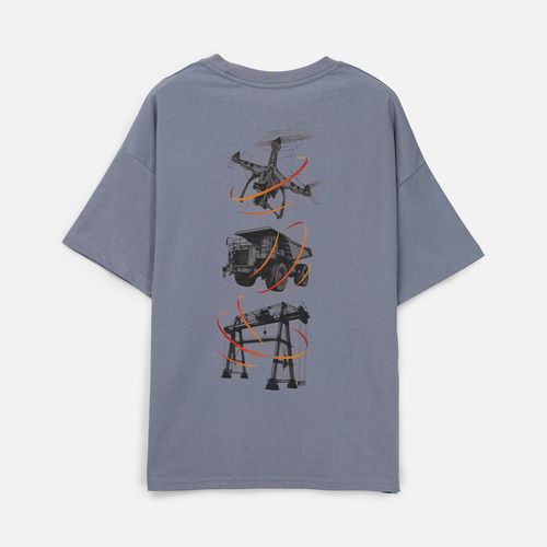 Футболка унисекс оверсайз T3, серая