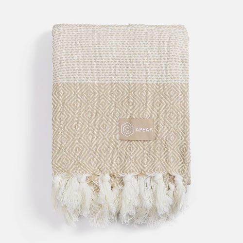 Лейбл тканевый Epsilon, M, бежевый