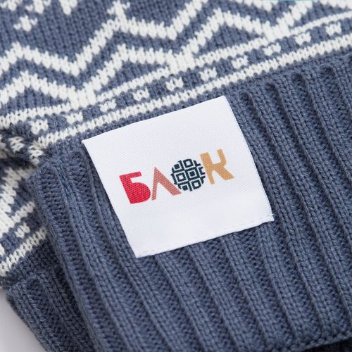 Лейбл тканевый Epsilon, M, белый