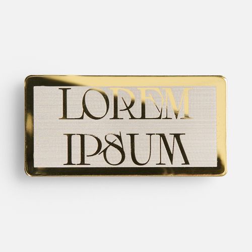 Значок Magnet Matto, золотистый глянцевый