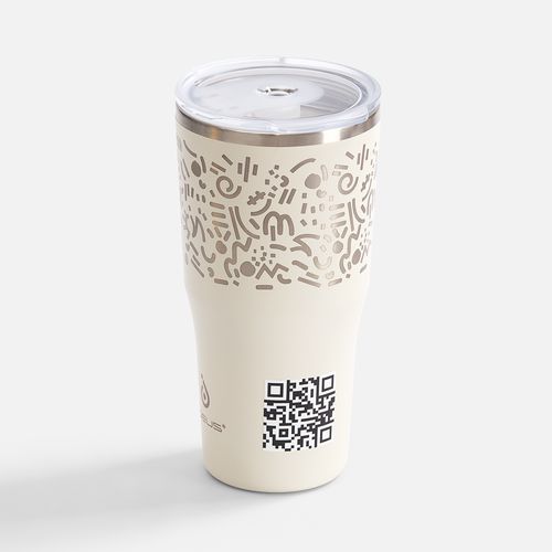 Термостакан Sapporo М, белый (молочный)